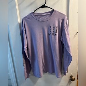 purple long sleeve t shirt